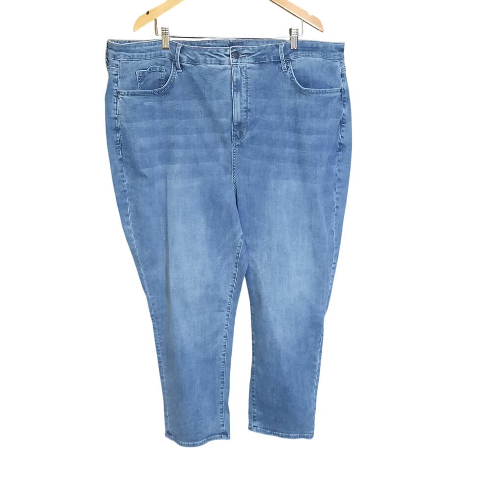 NYDJ Margot Girlfriend ROCKIE Wash LiftxTuck Womens Jeans Size 24W